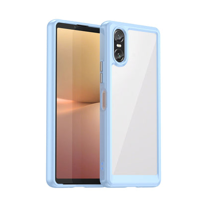 Hard Back Soft Bumper Protective Case for Sony Xperia 10 VI 2024, Blue