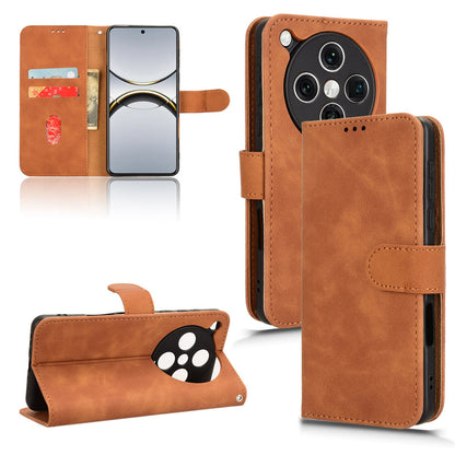 Wallet Case with Card Holder Flip Magnetic Protective Cover for OPPO Find X8 Pro, Brown