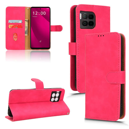 Wallet Case with Card Holder Flip Magnetic Protective Cover for T-Mobile REVVL 7 Pro 5G, Pink