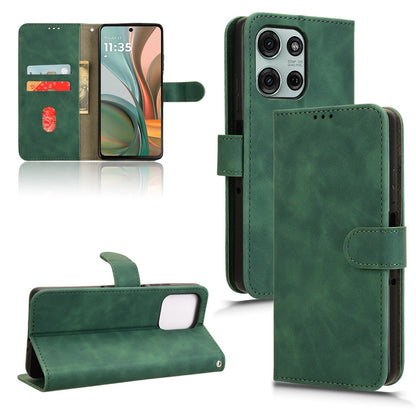 Wallet Case with Card Holder Flip Magnetic Protective Cover for Moto G75 5G, Green