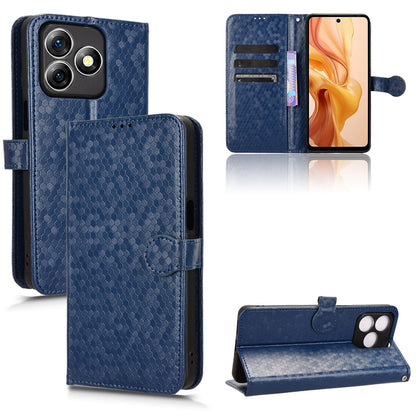 Slim Flip Polka-Dots Phone Case with Card Holder for Ulefone Note 18 Ultra, Blue