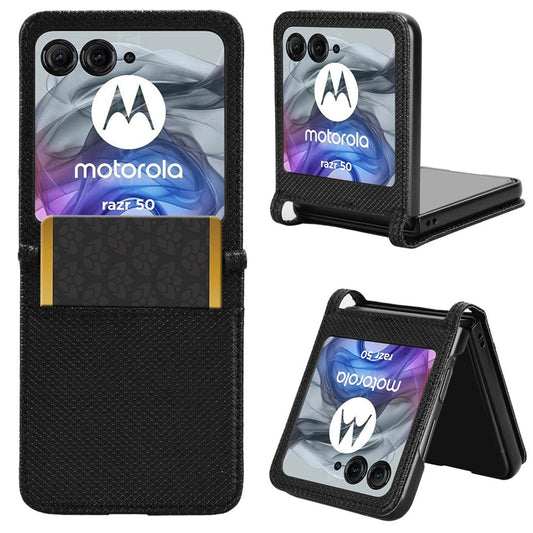 Wallet Case for Motorola Razr 50, Black