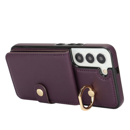 for Samsung Galaxy S22 Wallet Case with Card Holder, Purple