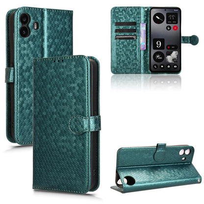 Slim Flip Polka-Dots Phone Case with Card Holder for Nothing CMF Phone 1, Green