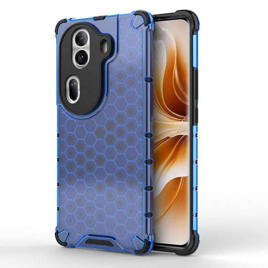 OPPO Reno11 Pro 5G Four Corner Thickening Anti Yellow Anti-Scratch Case, Blue