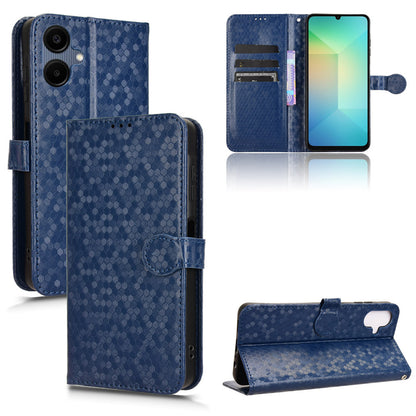 Slim Flip Polka-Dots Phone Case with Card Holder for Samsung Galaxy A06, Blue