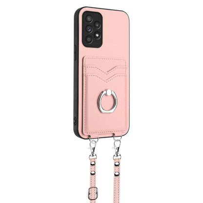 Ring Case for Samsung Galaxy A52 5G, Rose Gold