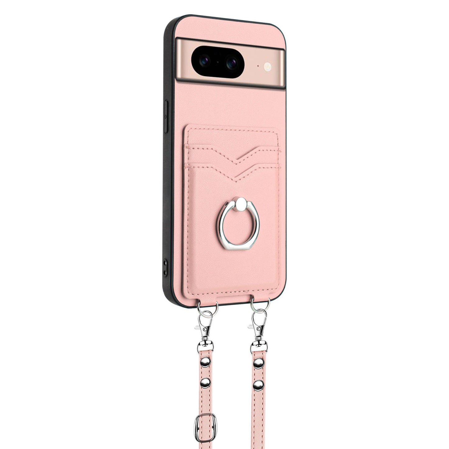 Ring Case for Google Pixel 8A, Rose Gold