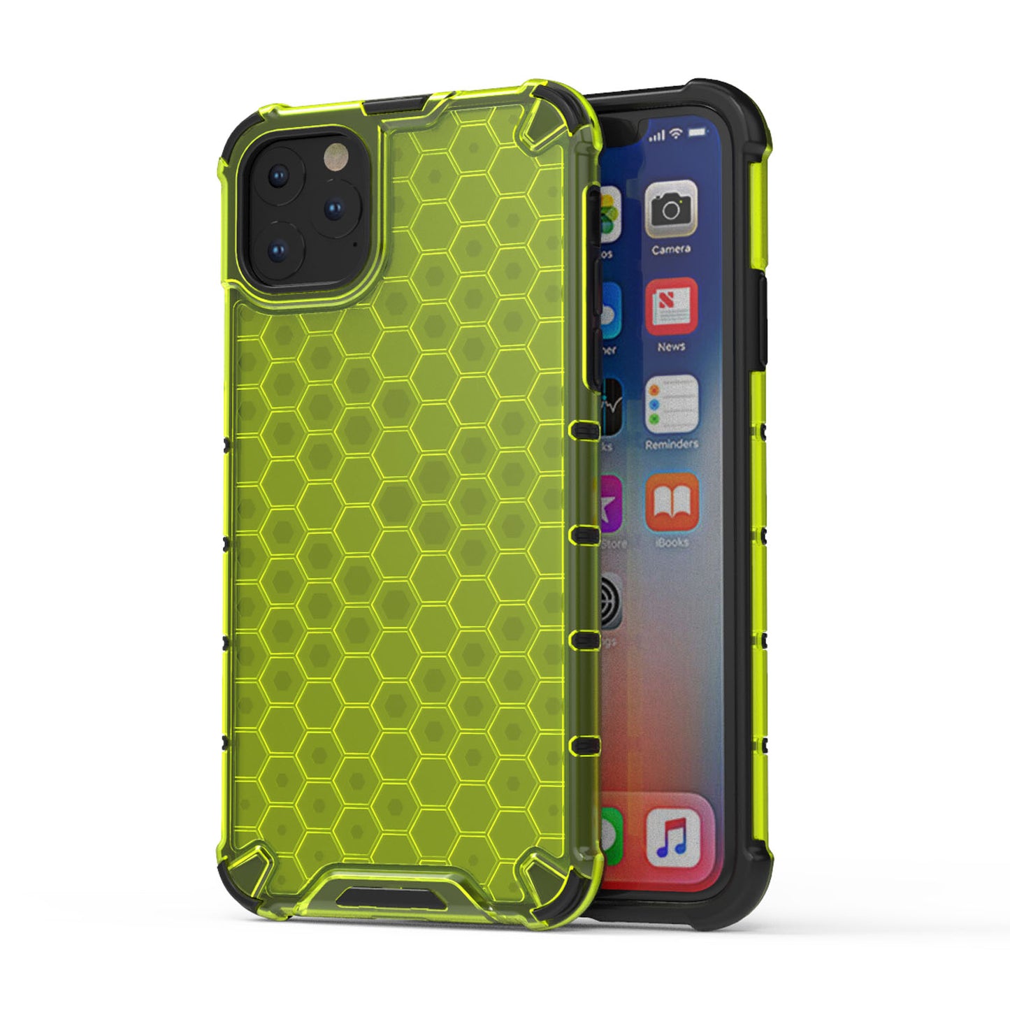 iPhone 11 Pro Max Four Corner Thickening Anti Yellow Anti-Scratch Case, Green