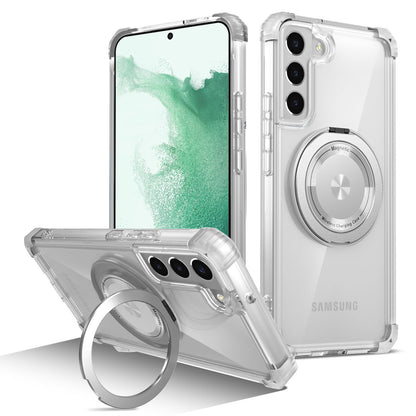 Samsung Galaxy S22 Case, Built in 360¡ã Magnetic Stand, Compatible with Magsafe, Clear