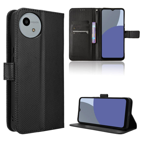 Wallet Case for Sharp AQUOS Wish4, Black