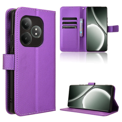 Wallet Case for Realme GT 6, Purple