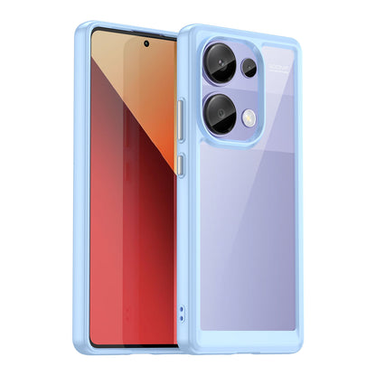 Hard Back Soft Bumper Protective Case for Xiaomi Redmi Note 13 Pro 4G, Blue