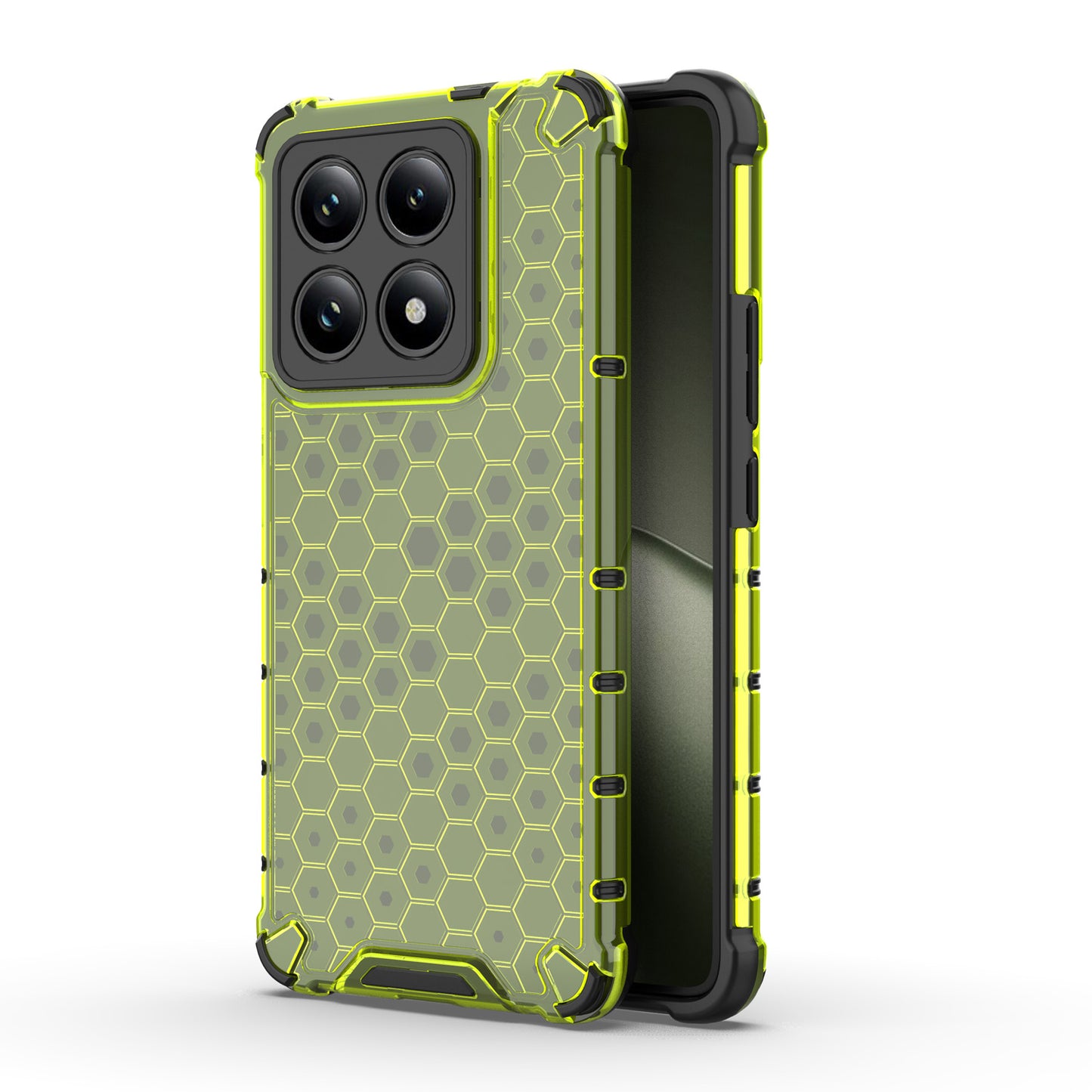 Xiaomi 14T Four Corner Thickening Anti Yellow Anti-Scratch Case, Green