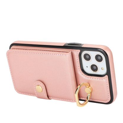 for iPhone 11 Pro Wallet Case with Card Holder, Rose Gold