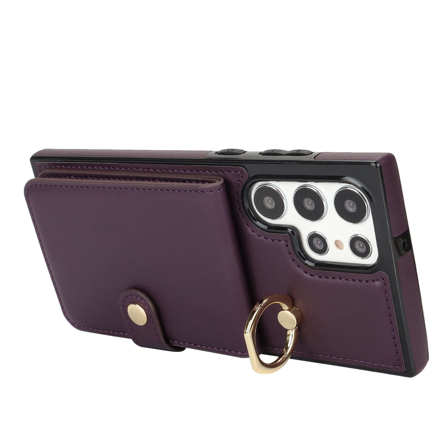 for Samsung Galaxy S22 Ultra Wallet Case with Card Holder, Purple