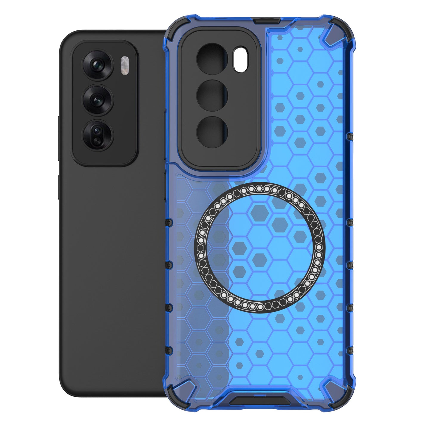 Magnetic for OPPO Reno12 Pro 5G Case Compatible with MagSafe, Blue