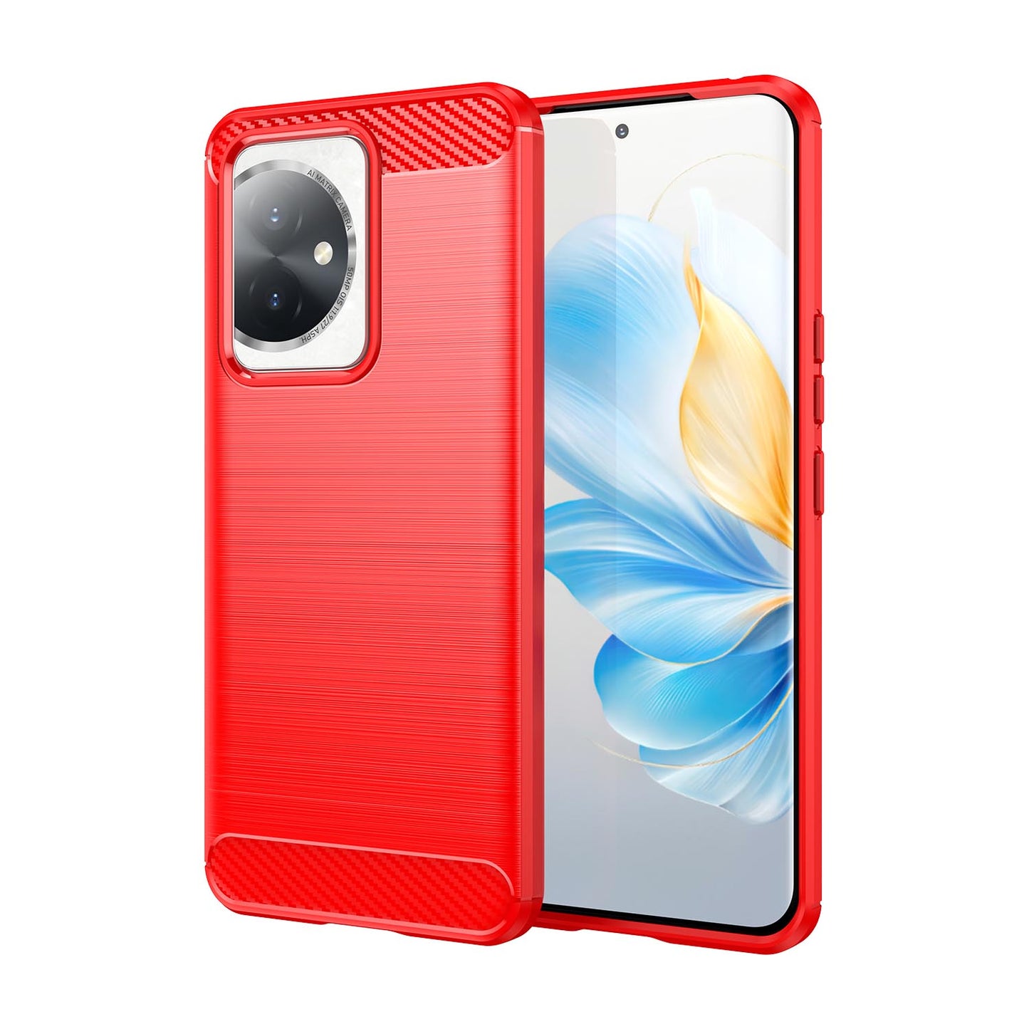 Soft TPU Non-Slip Bumper Protection Case for Honor 100, Red