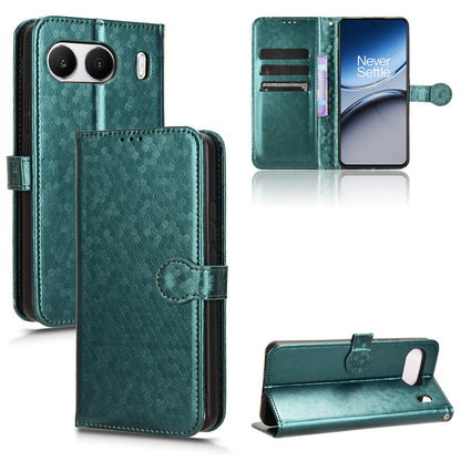 Slim Flip Polka-Dots Phone Case with Card Holder for OnePlus Nord 4, Green