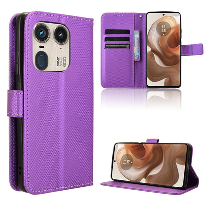 Wallet Case for Motorola Edge 50 Ultra, Purple