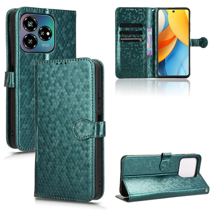 Slim Flip Polka-Dots Phone Case with Card Holder for ZTE Axon 60 Lite, Green