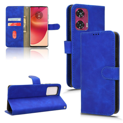 Wallet Case with Card Holder Flip Magnetic Protective Cover for Motorola Edge 50 Fusion, Blue