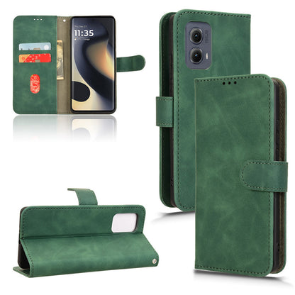 Wallet Case with Card Holder Flip Magnetic Protective Cover for Motorola Edge (2024), Green