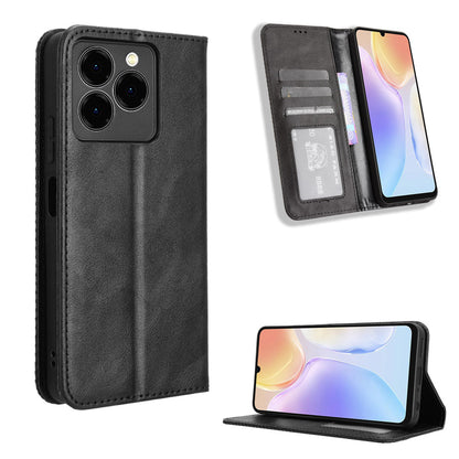 Ulefone Note 20 Pro Flip Folio Case with Card Holder Hidden Magnetic, Brown