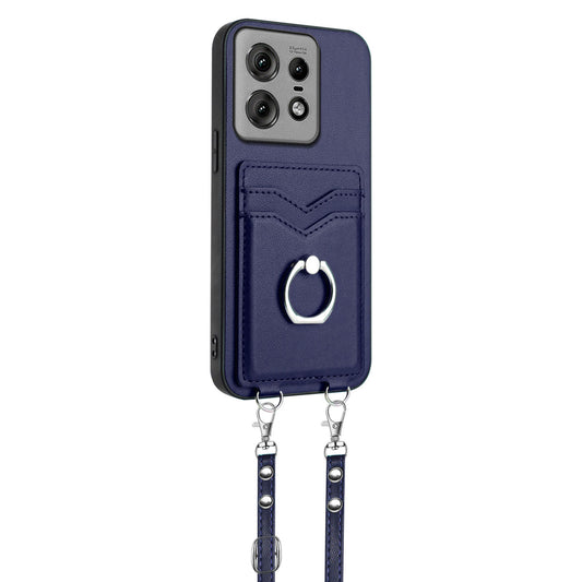 Ring Case for Motorola Edge 50 Pro, Blue