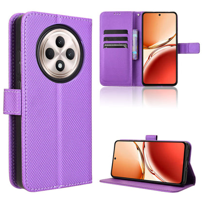 Wallet Case for OPPO Reno12 F 5G, Purple