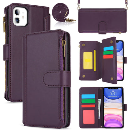 for iPhone 11 Wallet Case with RFID Blocking, Purple