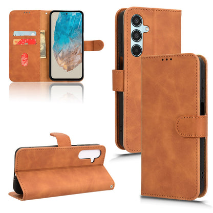 Wallet Case with Card Holder Flip Magnetic Protective Cover for Samsung Galaxy M35 5G, Brown