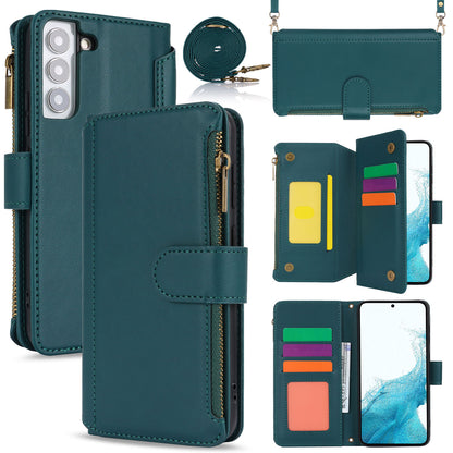 for Samsung Galaxy S22+ Wallet Case with RFID Blocking, Green