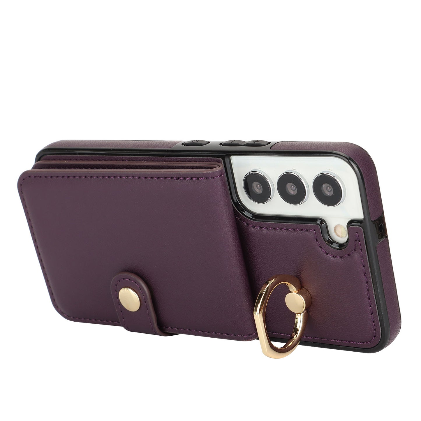 for Samsung Galaxy S22+ Wallet Case with Card Holder, Purple