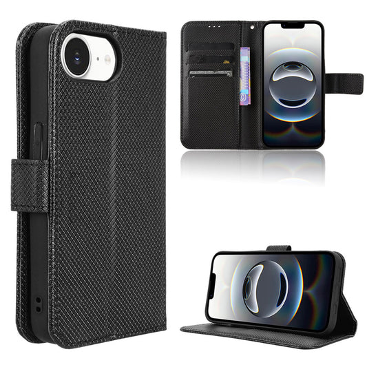 Wallet Case for iPhone 16e, Black