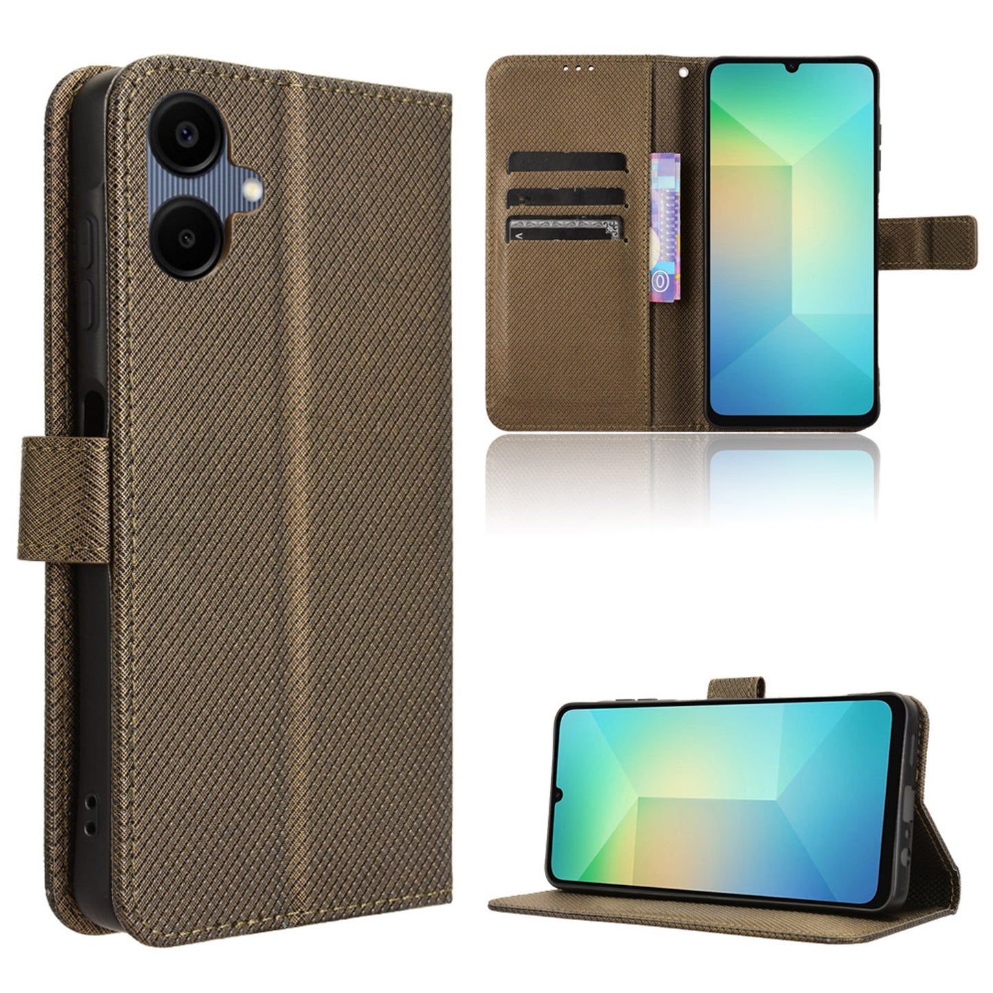 Wallet Case for Samsung Galaxy A06, Bronzed