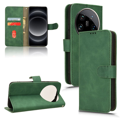 Wallet Case with Card Holder Flip Magnetic Protective Cover for Xiaomi 14 Ultra, Green