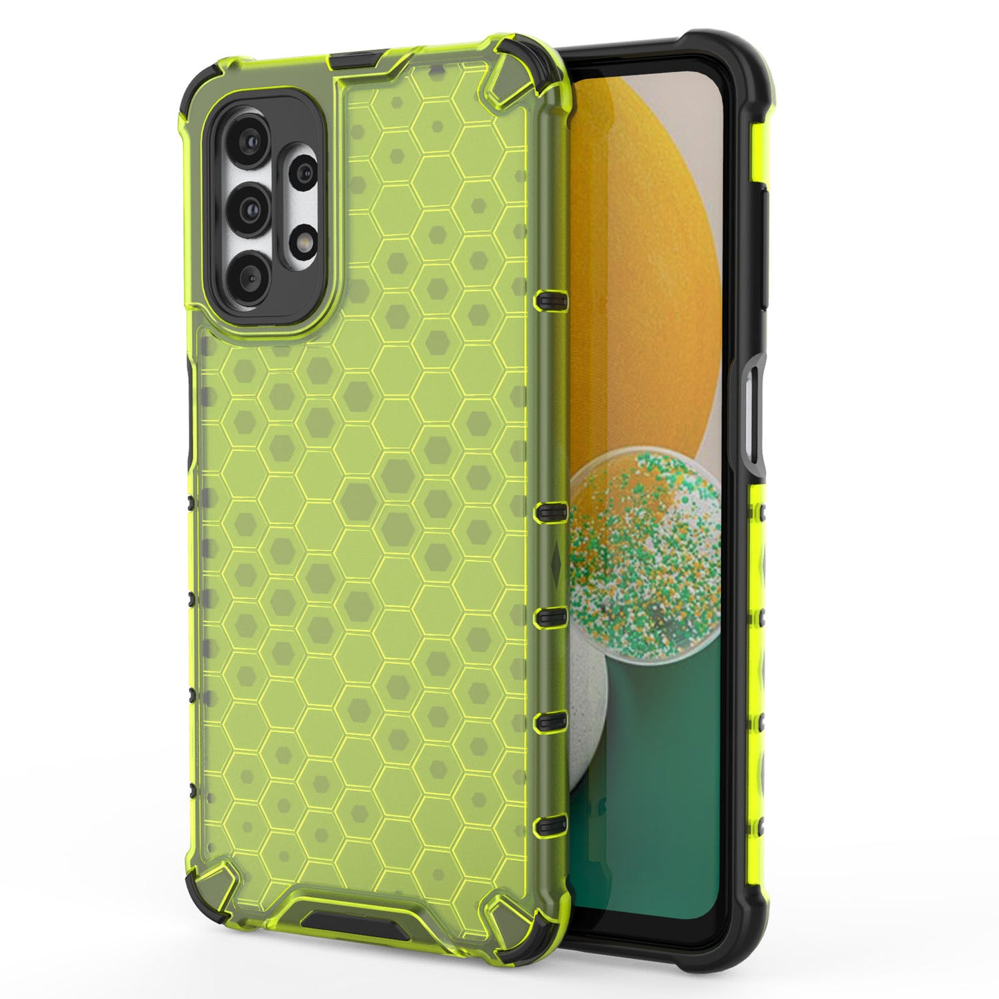 Samsung Galaxy A13 5G Four Corner Thickening Anti Yellow Anti-Scratch Case, Green