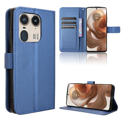 Wallet Case for Motorola Edge 50 Ultra, Blue