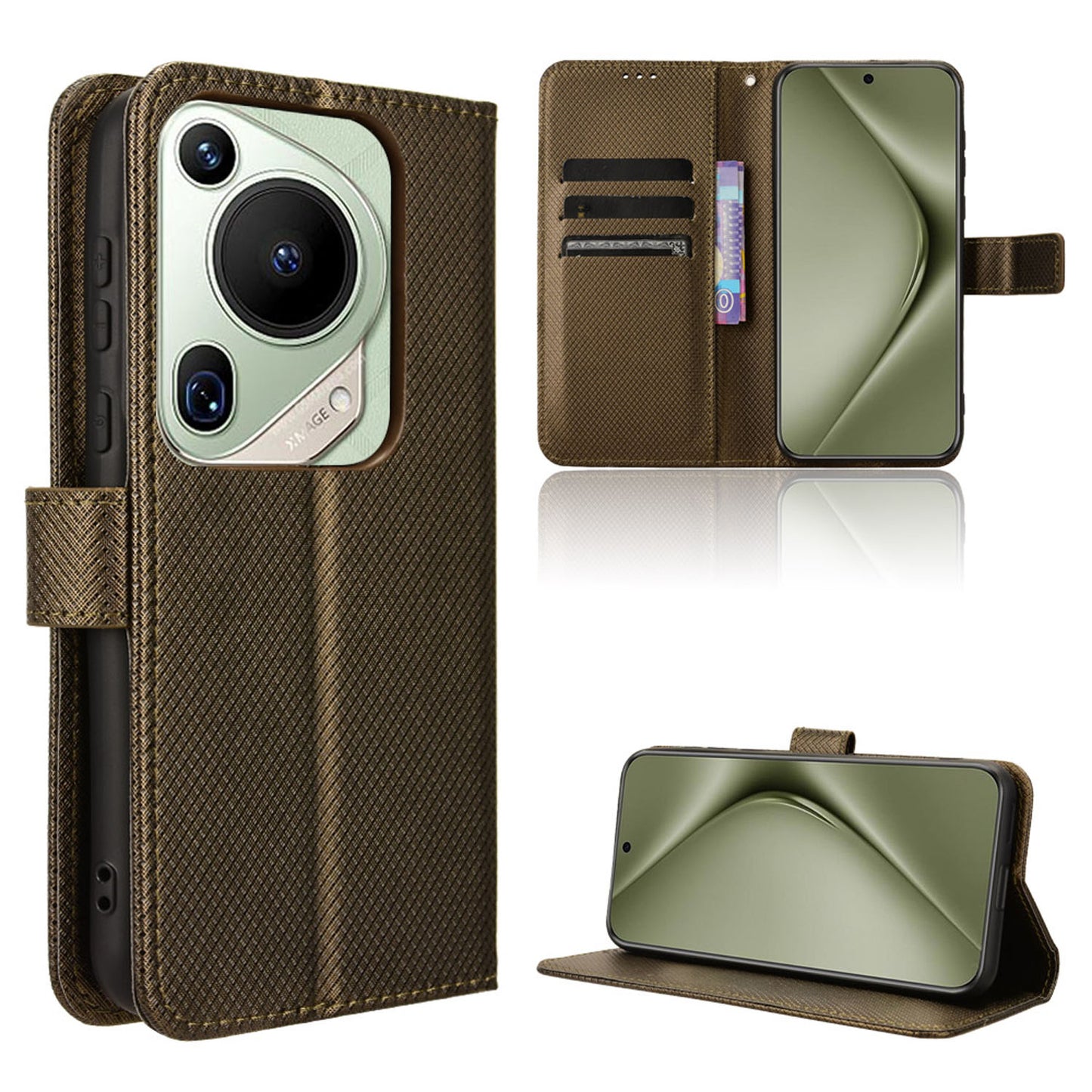 Wallet Case for Huawei Pura 70 Pro+, Bronzed