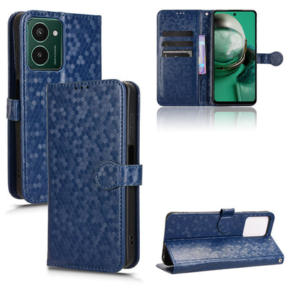 Slim Flip Polka-Dots Phone Case with Card Holder for HMD Pulse Pro, Blue