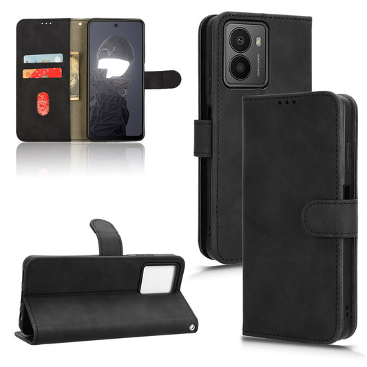 Wallet Case with Card Holder Flip Magnetic Protective Cover for HMD Fusion, Black