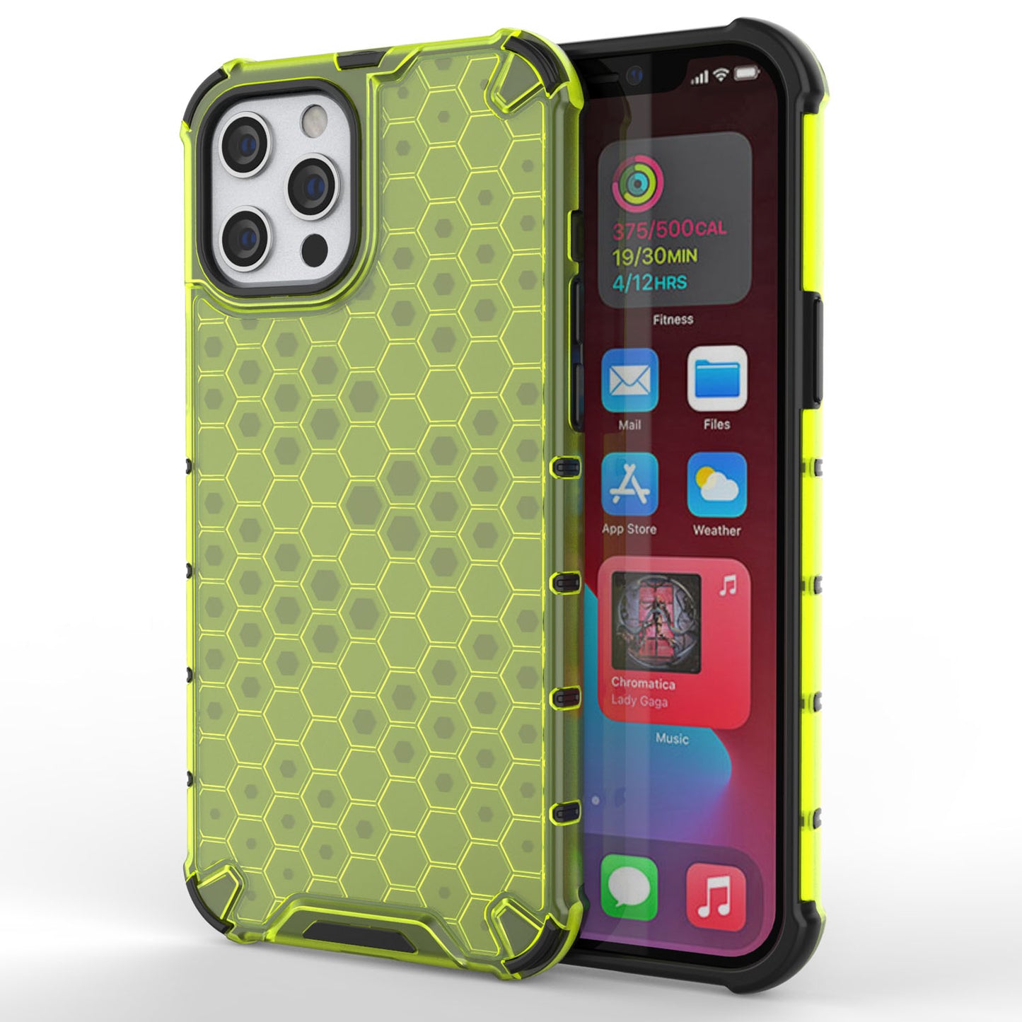 iPhone 12 Pro Four Corner Thickening Anti Yellow Anti-Scratch Case, Green