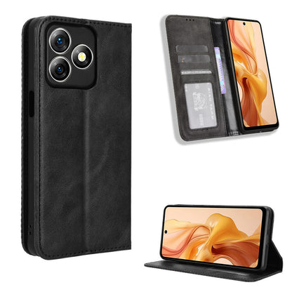 Ulefone Note 18 Ultra Flip Folio Case with Card Holder Hidden Magnetic, Brown