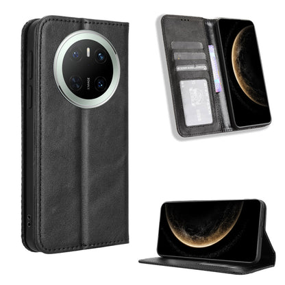 Huawei Mate 70 Flip Folio Case with Card Holder Hidden Magnetic, Brown