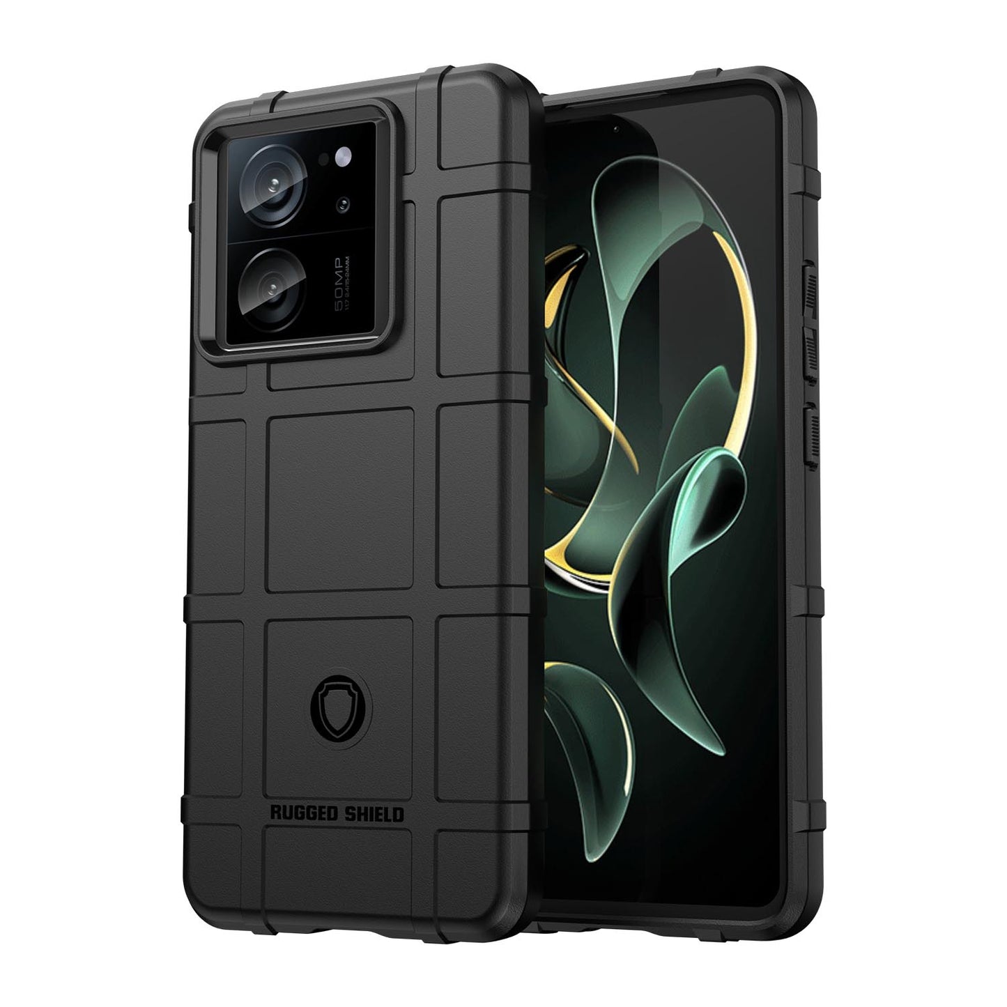 TPU Thick Solid Armor Tactical Protective Case for Xiaomi Redmi K60 Ultra, Black