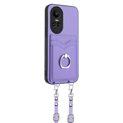 Ring Case for OPPO Reno10 5G, Purple