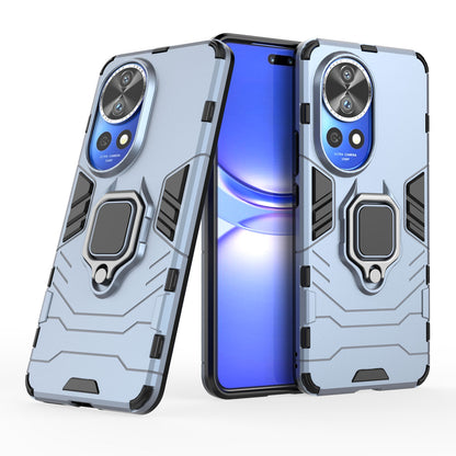 Support Magnetic Car Mounts Stylish Dual Layer Hard PC Back Case for Huawei Nova 12 Pro