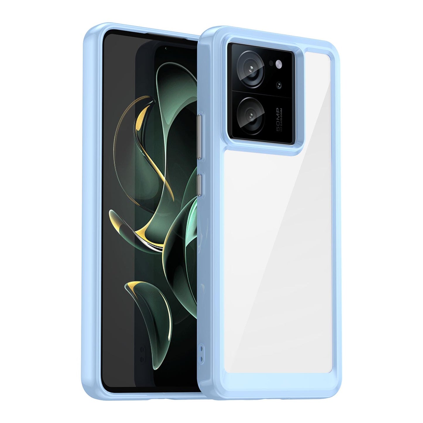 Hard Back Soft Bumper Protective Case for Xiaomi Redmi K60 Ultra, Blue