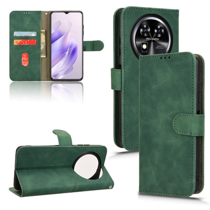 Wallet Case with Card Holder Flip Magnetic Protective Cover for Oukitel C37, Green